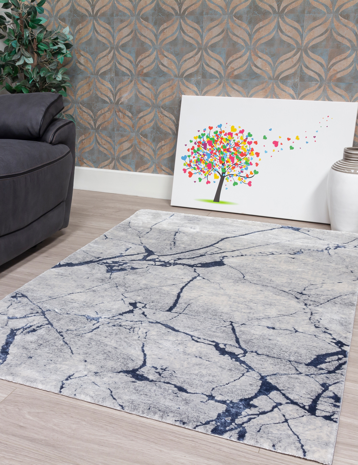 Floor Trends - Rococo Glacial - Blue