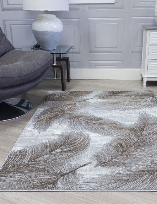 BOUTIQUE PLUMES GREY 120 X 170