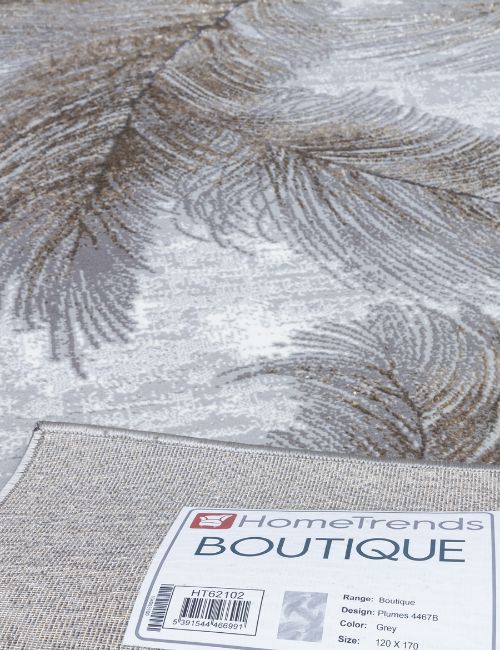 BOUTIQUE PLUMES GREY 160 X 220
