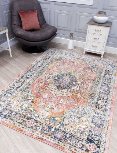 BOHO - 160 X 240 - MEDALLION - PINK