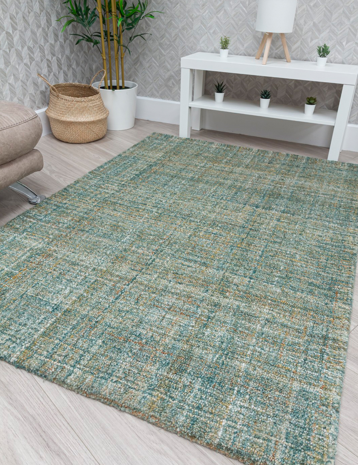 Floor Trends - Lira Green Modern Rug