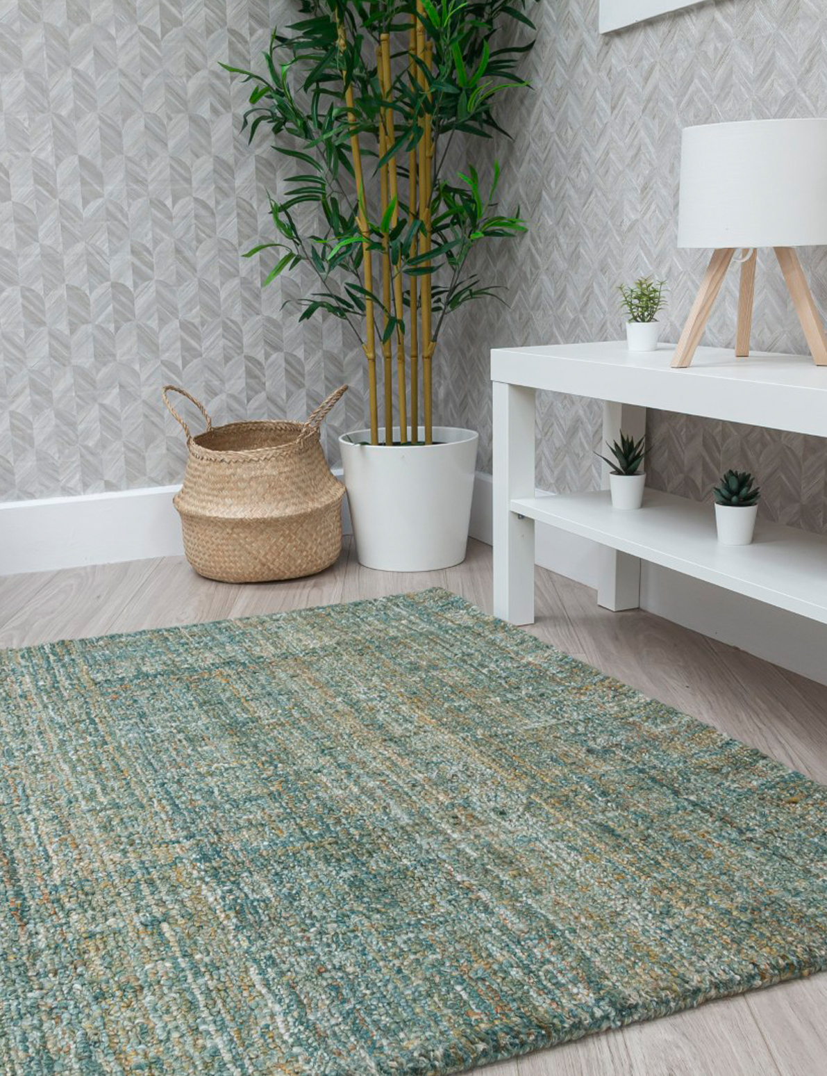 Floor Trends - Lira Green Modern Rug