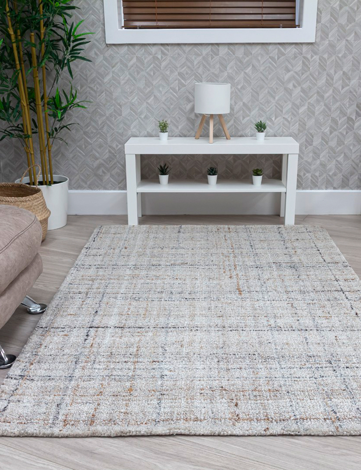 Floor Trends - Lira Ivory Copper Modern Rug