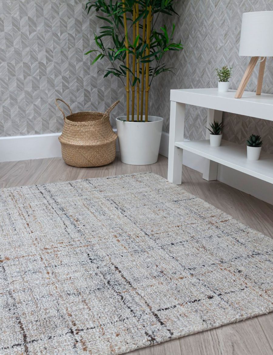 Lira Ivory Copper Modern Rug 0