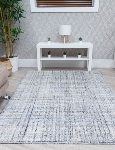 Lira Ivory Grey Modern Rug 2