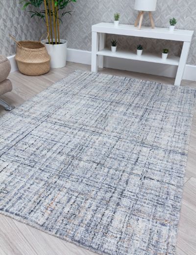 Lira Ivory Grey Modern Rug 3