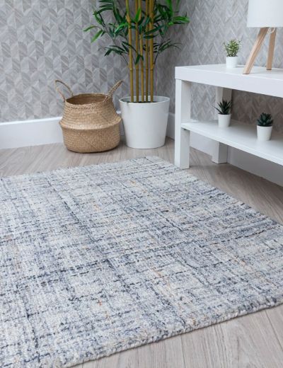 Lira Ivory Grey Modern Rug 4