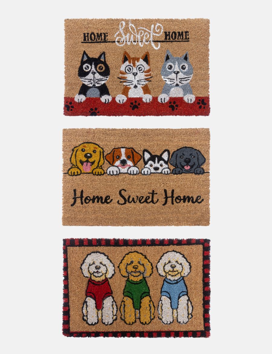 Coir Doormat - 40X60 - Four Paws