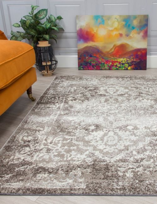 ANTIKA - 80 X 150 - MEDALLION - TAUPE